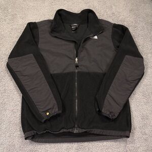North Face Jacket‎ Boys XL Fleece Full Zip Outdoor Youth 18/20 Pockets Flaws